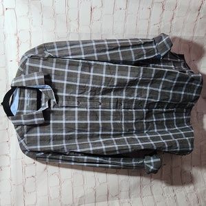 TASSO ELBA Plaid Button Up Shirt